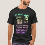19 Years Married Funny 19th Wedding Anniversary T-Shirt<br><div class="desc">19 Years Married Funny 19th Wedding Anniversary</div>