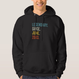 19 Years Old Legendary Since June 2003 19th Birthd Hoodie