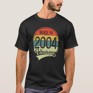 19 Years Old Vintage 2004  Made In 2004 19th Birth T-Shirt