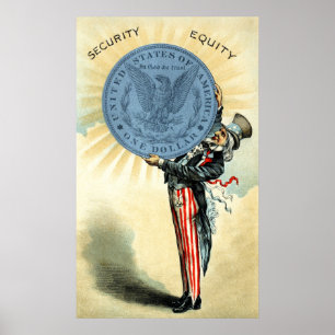 19C Uncle Sam Likes Silver Poster