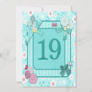 19e anniversaire invitation