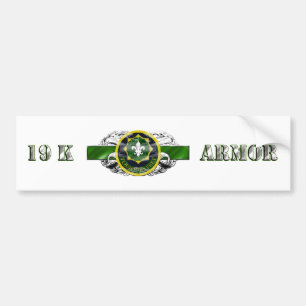 19K 2nd Armoured Calvary Regiment Bumper Sticker