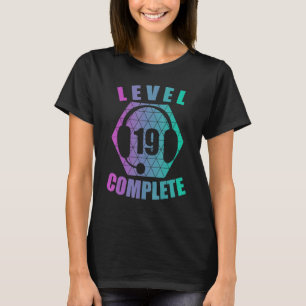 19th Birthday 19 Years Gamer Gaming Console Video  T-Shirt