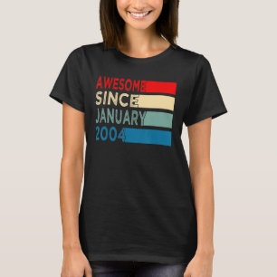 19th Birthday 19 Years Old Awesome Since January T-Shirt