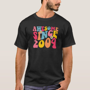 19th Birthday Awesome Since 2004 Retro 19 Years Ol T-Shirt