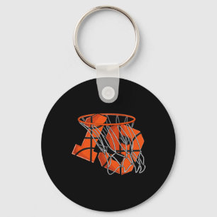 19th Birthday Bysketbyll Men Keychain