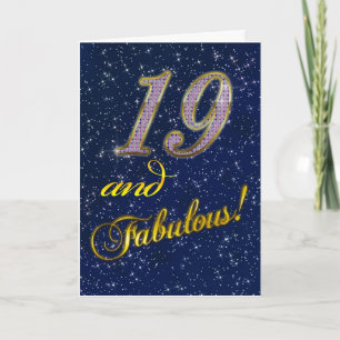 19th birthday for someone Fabulous Card