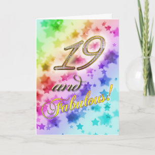 19th birthday for someone Fabulous Card