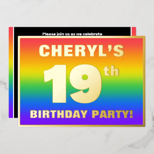19th Birthday Party: Fun, Colourful Rainbow Patter