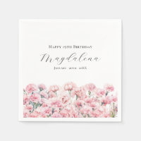 19th Birthday Pink Carnation January Birth Flower