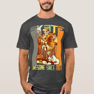 19th Birthday Skateboard Lovers Skater Awesome Sin T-Shirt