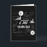 19th Birthday Square Root Math 19 Years Old Bday Card<br><div class="desc">Birthday Design For anyone who's horoscope say difficult & Stubborn But totally worth.Wear it with pride at work,  school gym perfect to pair with shorts,  leggings or jeans for a casual yet trendy Look</div>