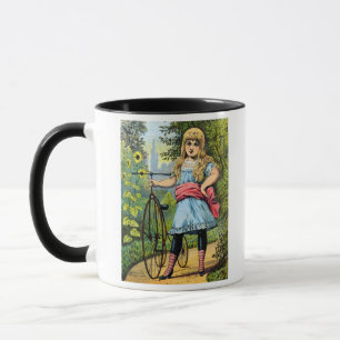 19th C. Girl and her Tricycle Mug