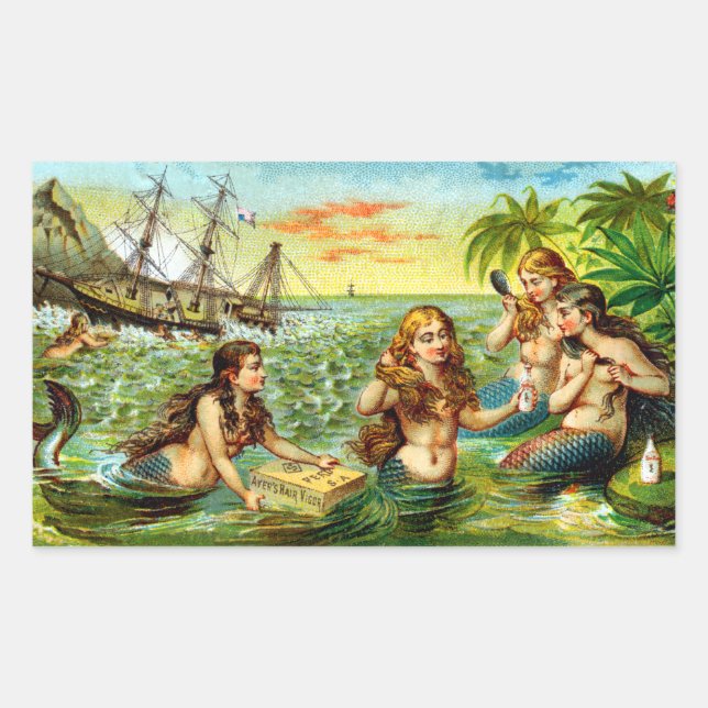 19th C. Mermaids Sticker (Front)