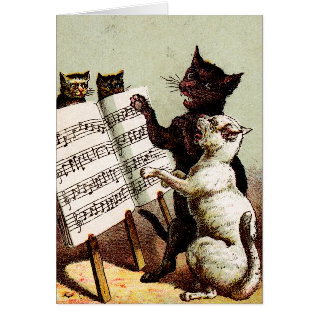 19th C. Singing Cats (Front)