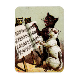 19th C. Singing Cats Magnet