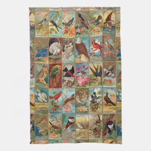 19th Century Birds of America Illustrations Kitchen Towel