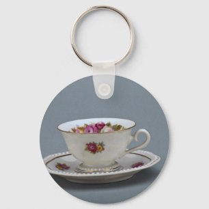 19th century coffee cup and saucer, Rosenthal, Ger Keychain