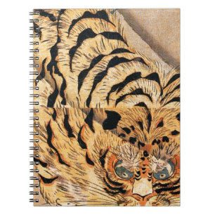 19th century painting of a tiger by Kuniyoshi Utag Notebook