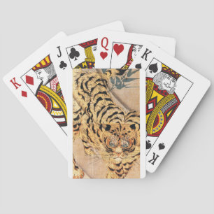 19th century painting of a tiger by Kuniyoshi Utag Playing Cards