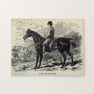 19th century print A Light Hunting Horse Jigsaw Puzzle