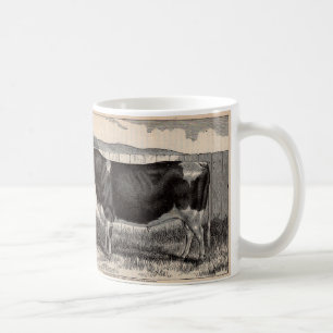 19th century print Holstein bull Coffee Mug
