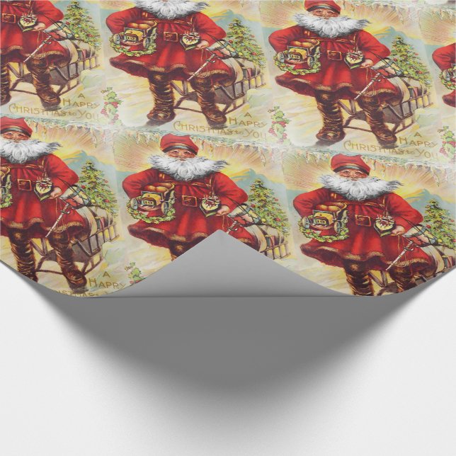 19th Century Saint Nicholas Wrapping Paper (Corner)