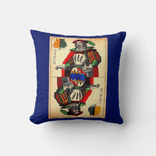 19th century tarot card no. 1 print throw pillow