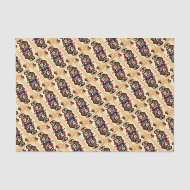 19th century tarot card no. 1 print tissue paper (Front)