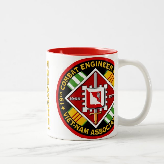 19th Combat Engr. Battalion, Vietnam Assn. Two-Tone Coffee Mug (Right)