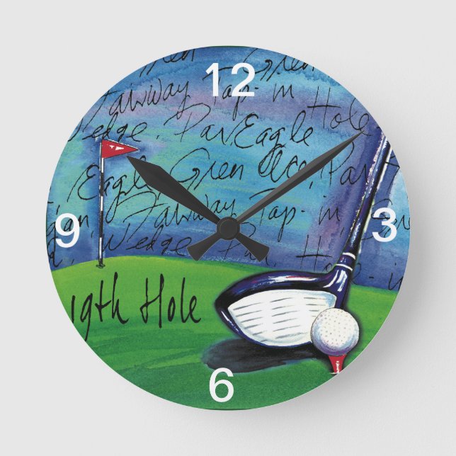 19th Hole wall clock (Front)