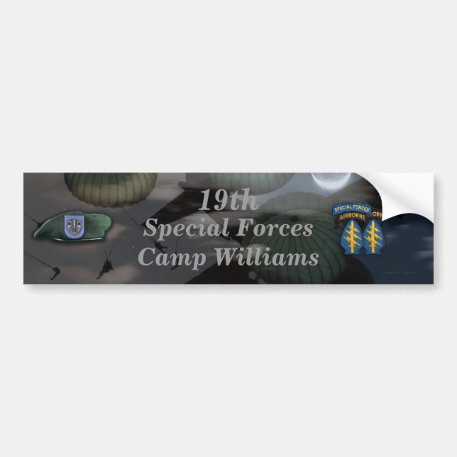 19th special forces camp williams Bumper Sticker (Front)