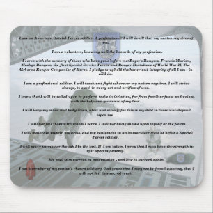 19th special forces creed camp williams veterans mouse pad