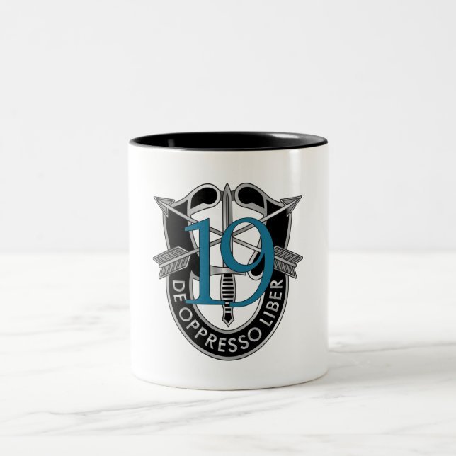 19th Special Forces Group Crest Two-Tone Coffee Mug (Center)