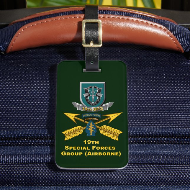 19th Special Forces Group  Luggage Tag (Front Insitu 2)
