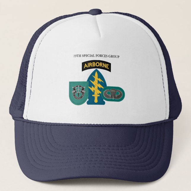 19TH SPECIAL FORCES GROUP TRUCKER HAT (Front)