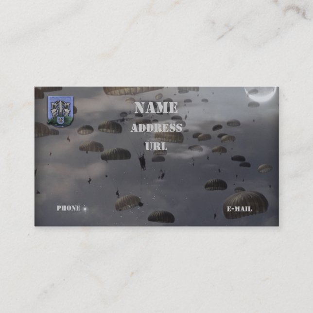 19th special forces group vets flash business Card (Front)