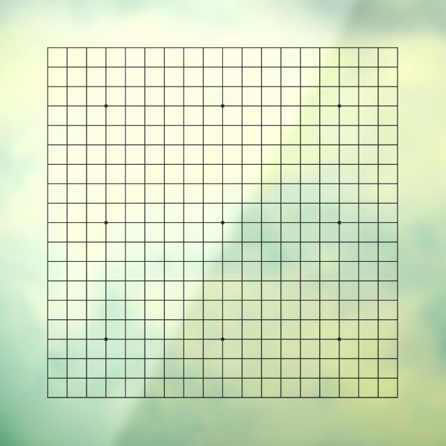 19x19 Goban Square Version Customizable Cling (Sheet 3)