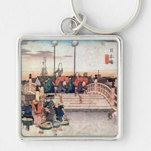 1. 日本橋, 広重 Nihonbashi, Hiroshige, Ukiyo-e Keychain