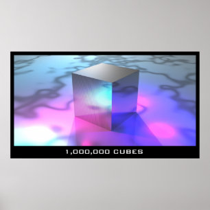 1,000,000 Cubes Poster