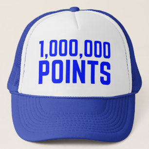 1,000,000 POINTS fun slogan trucker hat