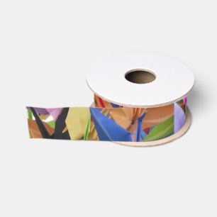 1,000 Origami Paper Cranes Photo Ribbon Grosgrain Ribbon