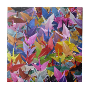 1,000 Origami Paper Cranes Tile
