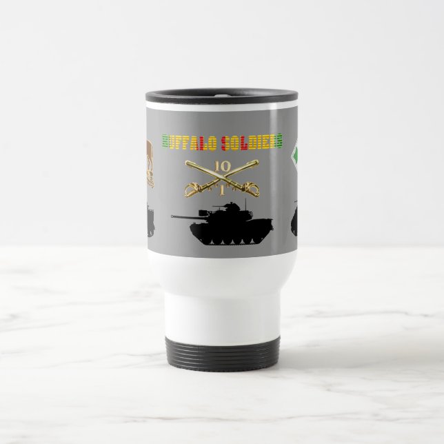 1/10th Cavalry Buffalo Soldiers AFVs Mug (Center)