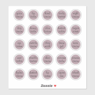 1.14" Mauve Custom Cosmetic Jar Cream Balm