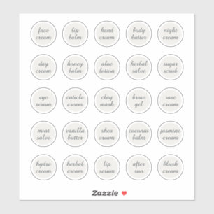1.14" White Customizable Cosmetic Jar Cream Balm