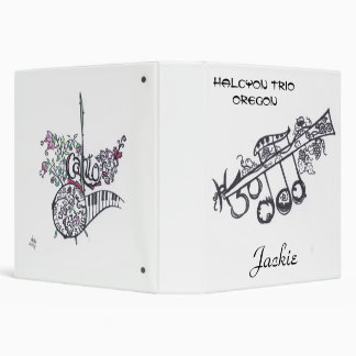 1-1/2" 3-ring binder:  H3O/Jackie Binder