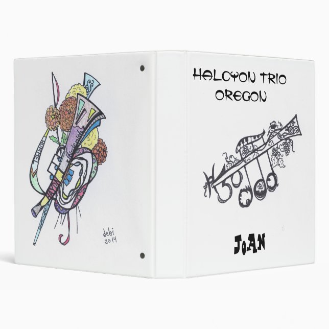 1-1/2" 3-ring binder:  H3O/Joan Binder (Background)