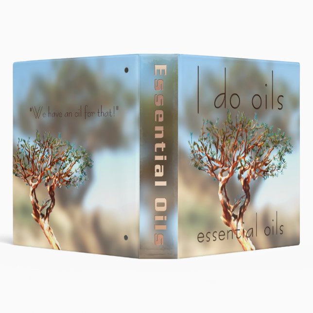 1-1/2" Frankincense (Boswellia) Tree w/  I Do Oils Binder (Background)