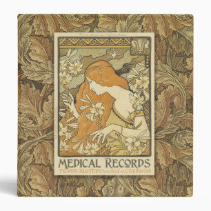 1 1/2 Pouce Médicale Records Art Nouveau Classeur